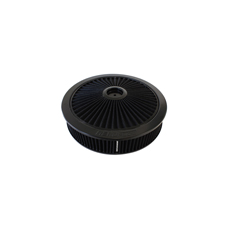 Black Full Flow Air Filter Assembly with 1-1/8" Drop base