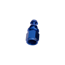 STRAIGHT PUSH LOCK END -4AN   BLUE NO CLAMP REQUIRED