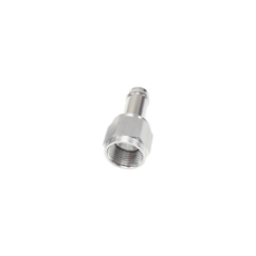 FEMALE -6AN TO 5/16" BARB     SILVER WITH TUBE NUT