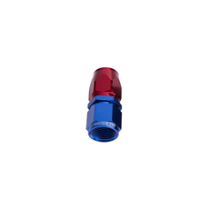 ALLOY STRAIGHT HOSE END -4AN  BLUE CUTTER STYLE SWIVEL NUT