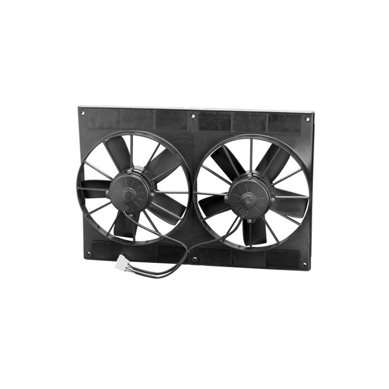 Spal 11 U0026 39 Dual Fan U0026 Shroud Kit H D 2720cfm