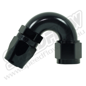 -4 100 SERIES 150 DEGREE HOSE END BLACK -4 100 SERIES 150 DEGREE HOSE END BLACK