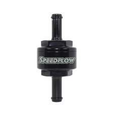 Speedflow 5/16” Tail 44 Micron Micro Series Fuel & Oil Inline Filter 600-505-BLK 