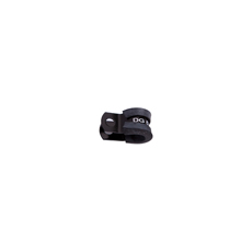 CUSHIONED P CLAMPS -3AN 10PK  BLACK 4.7MM ID OR 3/16" ID