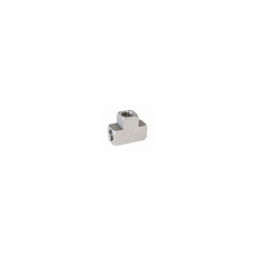 S.S FEMALE TEE 3/8"-24 INVERTED SEAT STAINLESS STEEL