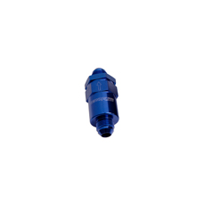 BILLET FUEL FILTER -6AN       BLUE 30 MICRON BRONZE FILTER BILLET FUEL FILTER -6AN       BLUE 30 MICRON BRONZE FILTER