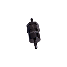 BILLET FUEL FILTER 5/16" BARB BLACK 30 MICRON BRONZE FILTER BILLET FUEL FILTER 5/16" BARB BLACK 30 MICRON BRONZE FILTER