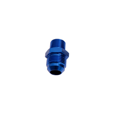 MALE FLARE -6AN TO 3/8" NPT   BLUE MALE FLARE TO NPT ADAPT
