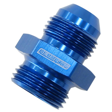 1/2" Bsp to -8AN              Blue male to male adapter