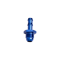 8MM BARB TO -6AN ADAPTER      BLUE MALE 8MM TO MALE -6AN