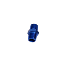 MALE COUPLER 3/8" NPT         BLUE MALE TO MALE