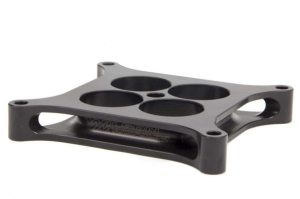 Carburetor Spacer, Lightweight, 1 in Thick, tapered, Square Bore, Aluminum, Black Anodized, Each Carburetor Spacer, Lightweight, 1 in Thick, tapered, Square Bore, Aluminum, Black Anodized, Each