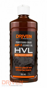 DRIVEN RACING OIL HVL HIGH VISCOCITY LUBRICANT DRIVEN RACING OIL HVL HIGH VISCOCITY LUBRICANT