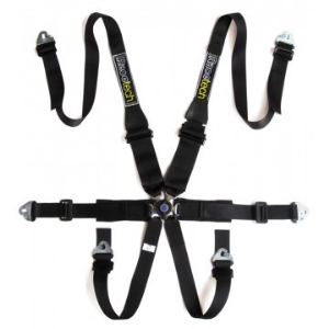 RACETECH PRO 6-POINT 2X2X2 FHR ONLY HARNESS BLACK RACETECH PRO 6-POINT 2X2X2 FHR ONLY HARNESS BLACK