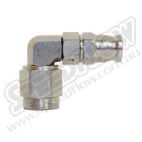 -4 SWIVEL to -3 90 DEGREE HOSE END - STEEL