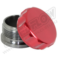 1.5in BORE CAP & STEEL BUNG ASSY - RED