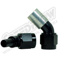 -8 45 DEG CRIMPED HOSE END