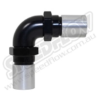 -6 90 DEGREE DOUBLE CRIMP HOSE END