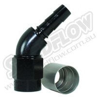 45 DEG HOSE END - FUEL INJECTION CRIMP