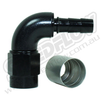 90 DEG HOSE END - FUEL INJECTION CRIMP