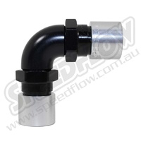 -8 90 DEGREE DOUBLE CRIMP HOSE END