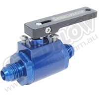-8 ALUMINUM BALL VALVE - BLUE