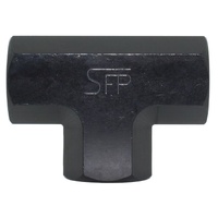 3/8_NPT FEMALE TEE - BLACK