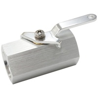 SHUT OFF VALVE -10ORB Silver