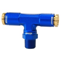 1/8" NPT TEE TO 2 X 1/4" 120