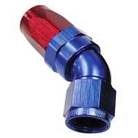 45 DEG HOSE END -06AN BLUE