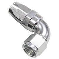 90 DEG HOSE END -16AN SILVER