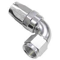 90 DEG HOSE END -20AN SILVER