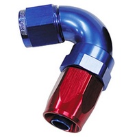 120 DEG HOSE END -06AN BLUE