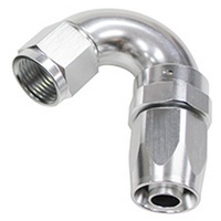 150 DEG HOSE END -10AN SILVER