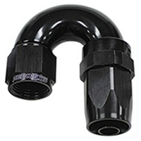 180 DEG HOSE END -06AN BLACK