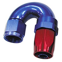 180 DEG HOSE END -10AN BLUE