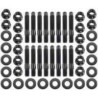 UNIVERSAL VALVE COVER STUD KIT Pack of 16 - Black Finish
