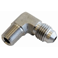 S/S 90 DEG 1/4" NPT TO -3AN