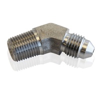 S/S 45 DEG 1/8" NPT TO -3AN