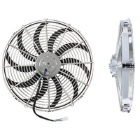 16" CURVED BLADE CHROME FAN