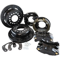 Aeroflow Ford 9" Rear Disc Brake Kit Features Internal Handbrake Shoes