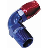 Male 3/8 NPT 90 Deg to -6 Hose