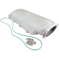 Top Plate with 4 Bolt Throttle Body Flange For Modular Intake Manifolds, Natural Cast Finish