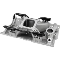 SB Chev EFI Air Gap Single Plane Intake Manifold, Natural Cast Finish