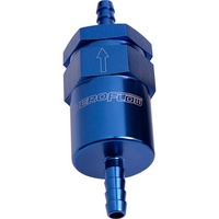 BILLET FUEL FILTER 3/8" BARB