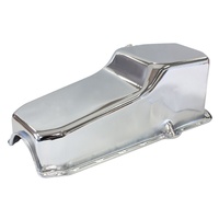 STEEL STOCK OIL PAN SBC CHROME