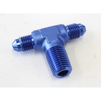 TEE -4AN WITH 1/4" NPT ON SIDE