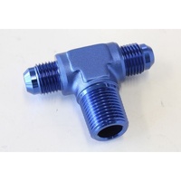 TEE -6AN WITH 3/8" NPT ON SIDE