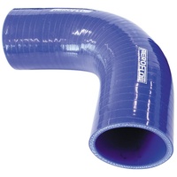 Silicone Hose 90 Deg; Blue I.D