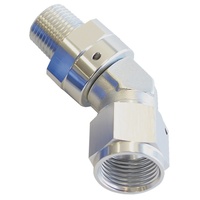 45 DEG 1/4" NPT TO -6AN FEMALE